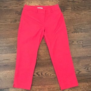 Loft Red cropped pant size 6